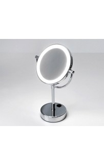 купить Косметическое зеркало WasserKRAFT K-1005 с подсветкой с увеличением Хром в EV-SAN.RU