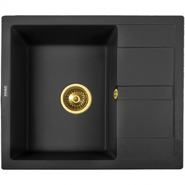 купить Кухонная мойка ZorG Granit GR 580 BLACK BRONZE Черный / Бронза в EV-SAN.RU