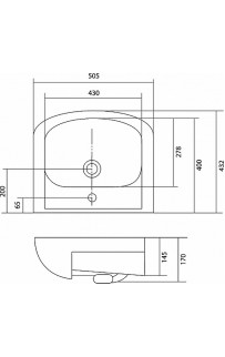 купить Раковина Акватон Santek Акватоп 50 1WH110171 Белая в EV-SAN.RU