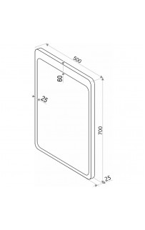 Зеркало Континент Lacio 500х700 ЗЛП530 с подсветкой с сенсорным выключателем