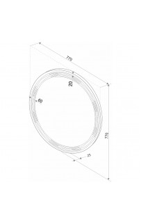Зеркало Континент Talisman D 770 ЗЛП36 с подсветкой с сенсорным выключателем