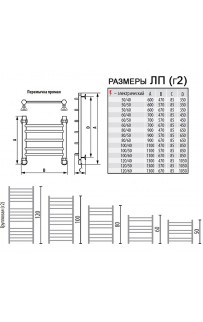 Электрический полотенцесушитель Ника Classic ЛП (г2) 80x60 Хром