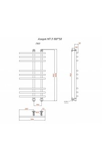 купить Водяной полотенцесушитель Тругор Азарт 3 НП 100x50 Хром в EV-SAN.RU