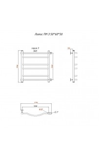 купить Водяной полотенцесушитель Тругор Лотос 3 ПМ 60x50 Хром в EV-SAN.RU
